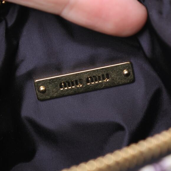 Miu Miu Spirit Tessuto Multicolor Nylon Mini Handbag Satchel Purse Handbag A4984 - Picture 2 of 12